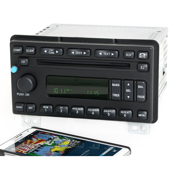 Restored Ford Explorer 2005 Mountaineer Radio AM FM CD w Bluetooth Music - 5L2T-18C869-AC (Refurbished)