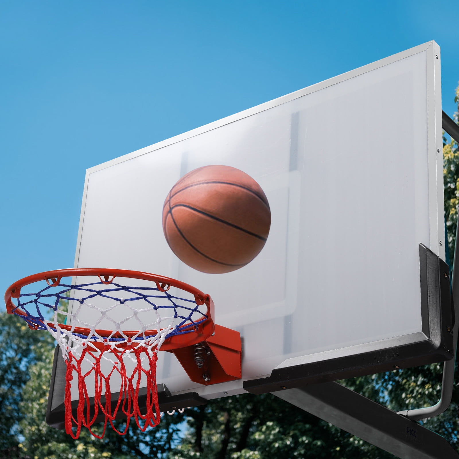 54” Wall Mounted Adjustable-Height Basketball Hoop With Quick Play Design US 