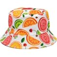 thumbnail image 2 of CoCopeaunts Reversible Bucket Hats Girls Fashion Sun Protection Packable Outdoor Cool Fisherman Hat for Unisex Travel Camping, 2 of 8