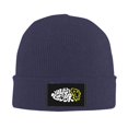 thumbnail image 2 of ZICANCN Urban Style Graphic Art Knit Beanie Hat, Winter Cap Soft Warm Classic Hats for Men Women, Navy Blue, 2 of 8