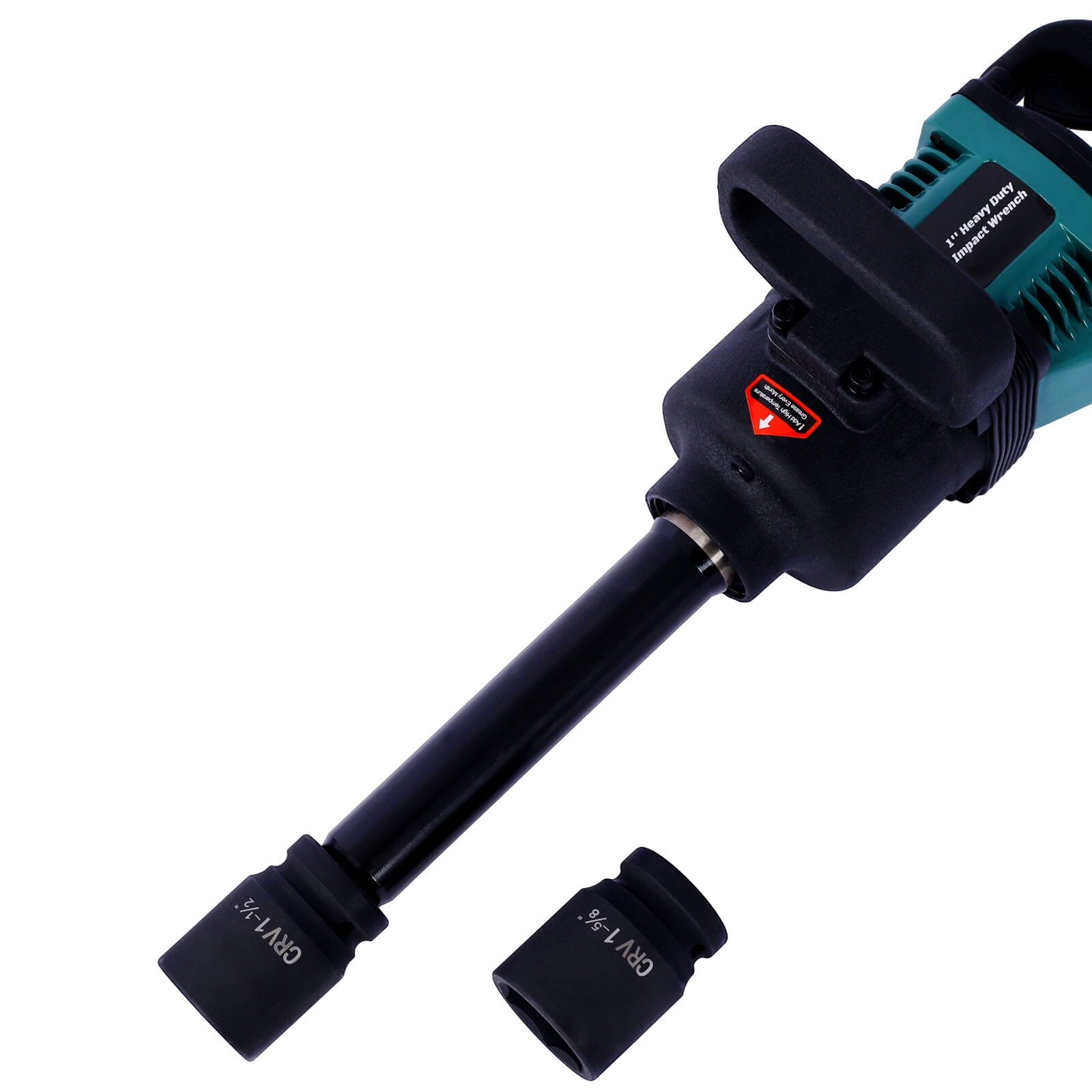 Industrial 1" inch Air Impact Wrench Long Shank Pneumatic Truck with 38mm & 41mm Socket,