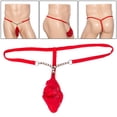 thumbnail image 3 of Calzoncillos elásticos para hombre, tangas, levantador de bolas, suspensorio, bragas sin entrepierna, cómoda sirvienta, Cosplay, regalo de amante, tra rojo Soledad tanga para hombre, 3 of 7
