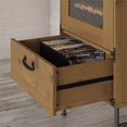 thumbnail image 3 of Ironworks 60W Support de Télévision avec Armoire de Rangement Audio en Pin Doré, 3 of 8