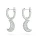 thumbnail image 3 of Pendientes Swarovski Sublima Drop con forma de luna creciente en rodio, 3 of 5