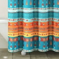 thumbnail image 4 of Lush Decor Boho Watercolor Border Shower Curtain, Multicolor 72" x 72", 4 of 7