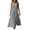 Gray, variant on Kvture Women's Summer Lace Maxi Dress Spaghetti Strap Sleeveless High Waist Flowy Beach Vacation Long Sundresses Black