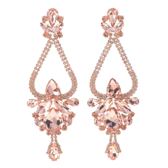 Large Chandelier Rhinestone Earring
