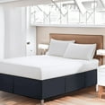 thumbnail image 2 of EASYCOT 800 Thread Count 100% Egyptian Cotton Hotel Quality Luxurious Box Pleated Bed Skirt Easy Fit with&nbsp;16" Drop Length ( Dark Gray , Queen ), 2 of 6