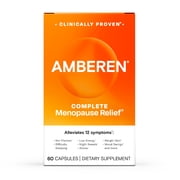 Amberen Multi-Symptom Menopause Supplements for Women, Night Sweats & Hot Flash Relief, 60 Count