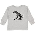 thumbnail image 3 of Inktastic Funny Alligator on Skateboard Boys Long Sleeve Toddler T-Shirt, 3 of 5