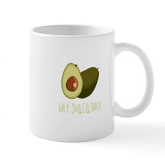 CafePress - Holy Guacamole Mugs - 11 oz Ceramic Mug - Novelty Coffee Tea Cup
