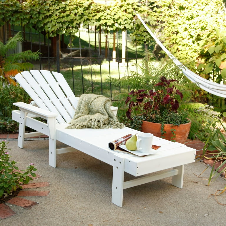 POLYWOOD South Beach Recycled Plastic Chaise Lounge Walmart