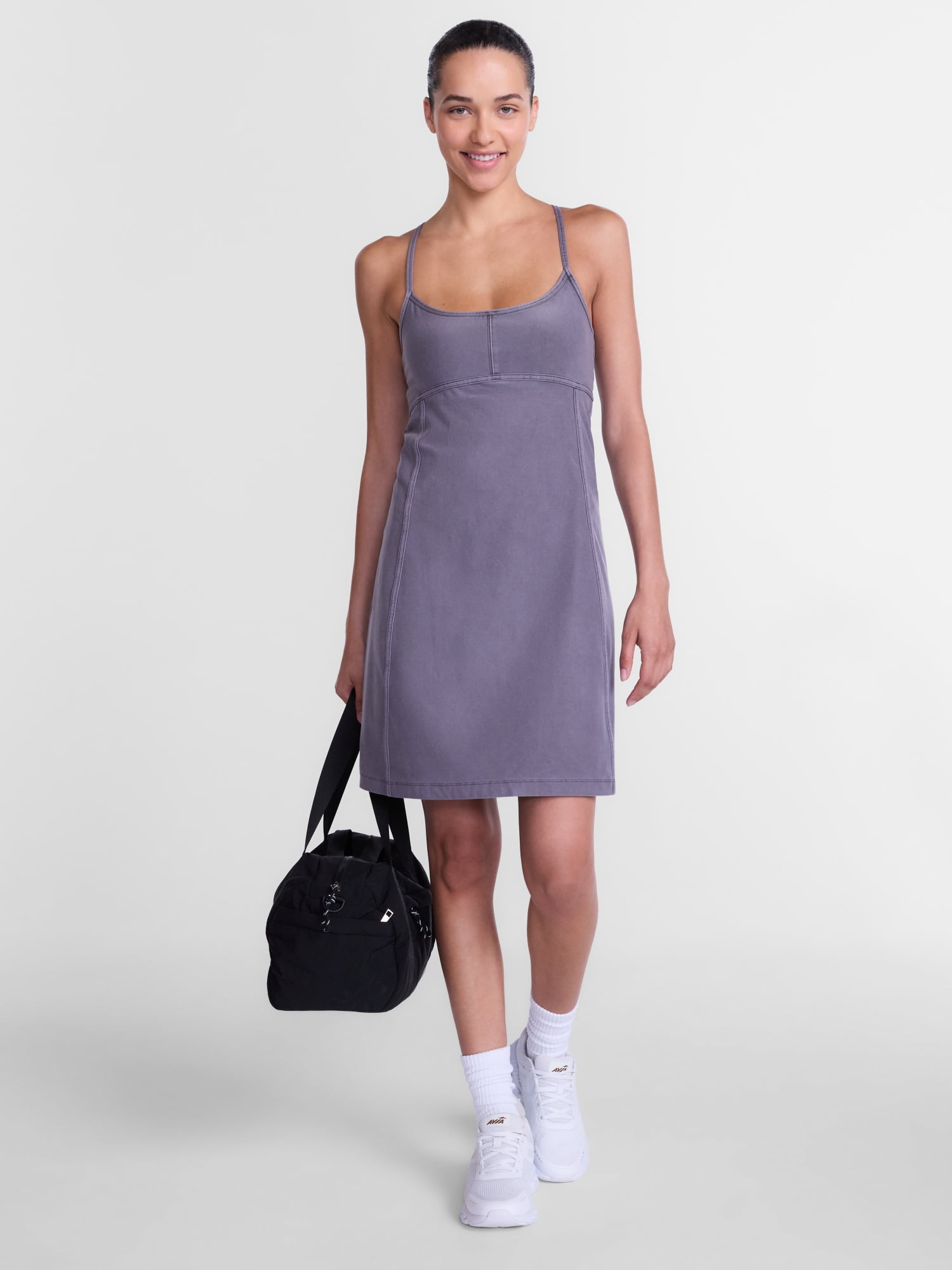 Athletic Works Women's Soft Wash Active Dress with Liner, Sizes XS-XXXL