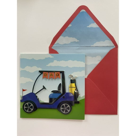 NIQUEA.D, Golf Cart Father's Day Card