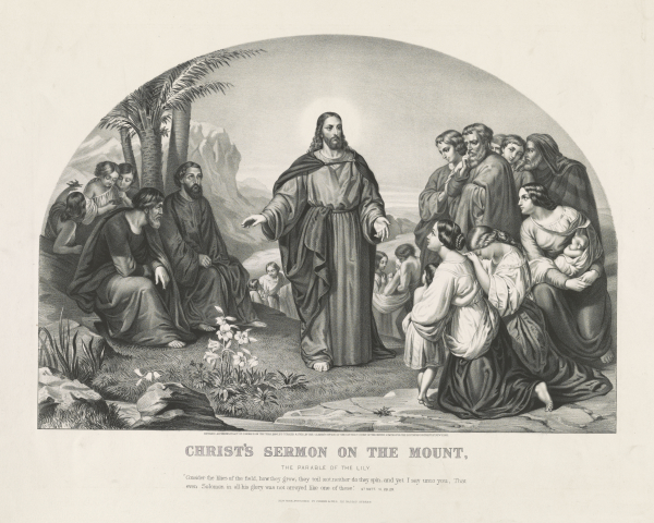 Print Christ s Sermon On The Mount The Parable Of The Lily 1866 print-christ-s-sermon-on-the-mount-the-parable-of-the-lily-1866