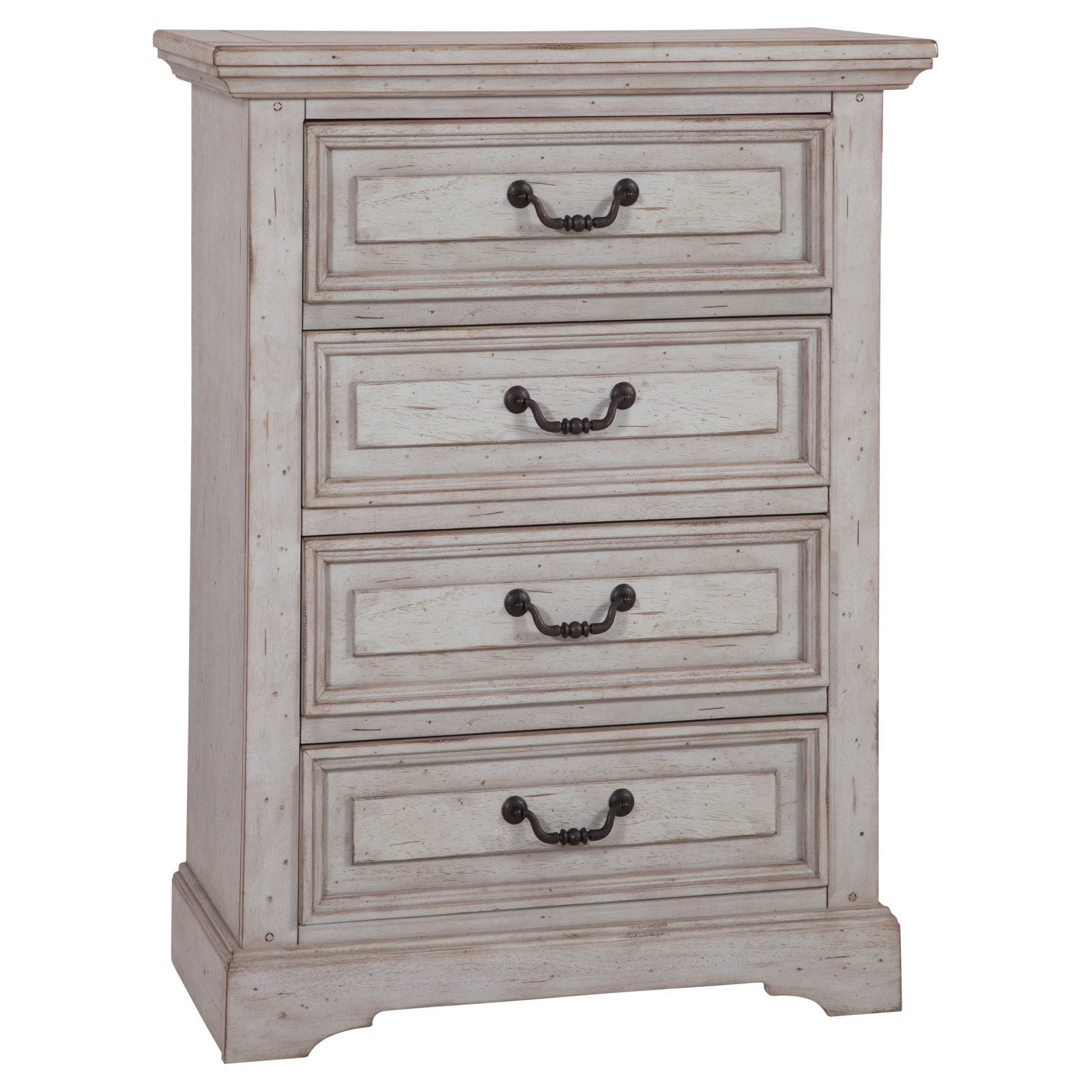 American Woodcrafters Stonebrook 4 Drawer Chest Antique Gray