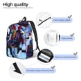 thumbnail image 3 of Goofa The Nightmare Before Christmas Pattern Durable Canvas Daypack - High-Quality Vintage Backpack, Compact & Versatile for Travel and Everyday Use-Medium, 3 of 5