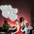 thumbnail image 6 of PMU Valentine’s Day Heart Shaped Balloons 15 Inch PartyTex Premium White Latex Decorations for Valentine's Day, Weddings, Birthdays, Anniversaries, Engagements Pkg/100, 6 of 7