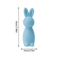 thumbnail image 3 of CHUOU Easter Flocked Bunny Decor, White, 7.48 Inch, 4PCS,the Fun Way For You To Celebrate Easter, 3 of 5