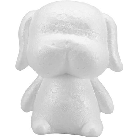 HTOOQ Modeling Foam Puppy Shaped Polystyrene Foam DIY Craft Foam (White ...