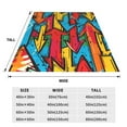thumbnail image 3 of Balery Colorful Arrow Graffiti Pattern Manta de Felpa Suave y Acogedora – Cobija de Franela Aterciopelada para Cama, Lavable y Cálida para Sofá, Mascotas, Transpirable-80"x60", 3 of 7
