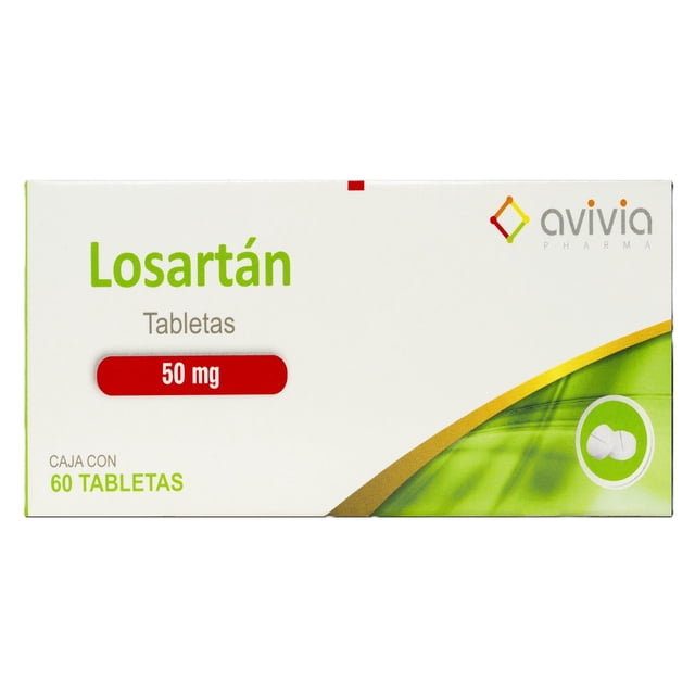 Losartan 50 miligramos 60 Tabletas