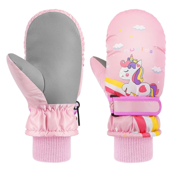 MoKo Manoplas de Invierno Impermeables Antideslizantes para Niños Talla M 22 cm