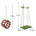 thumbnail image 7 of SPRING PARK 1/5Pcs Parrot Toys, Colorful Swing Chewing Hanging Toys Rattan Balls Bird Perch Stand Climbing Rope Toys for Parakeet, Conure, Cockatiel, Mynah, Love Birds, Finch, 7 of 7