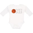 thumbnail image 3 of Inktastic One Basketball First Birthday Boys or Girls Long Sleeve Baby Bodysuit, 3 of 5