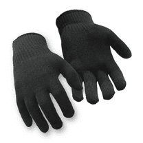 RefrigiWear Moisture Wicking Stretch Fit Glove Liners Black (Pack of 12 Pairs)