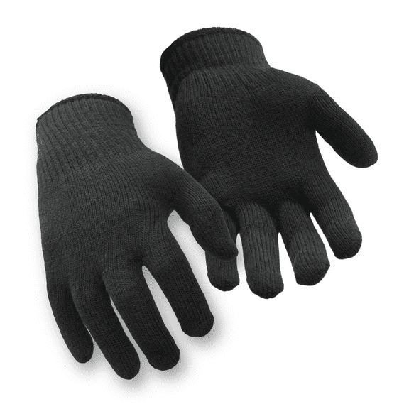 RefrigiWear Moisture Wicking Stretch Fit Glove Liners Black (Pack of 12 Pairs)