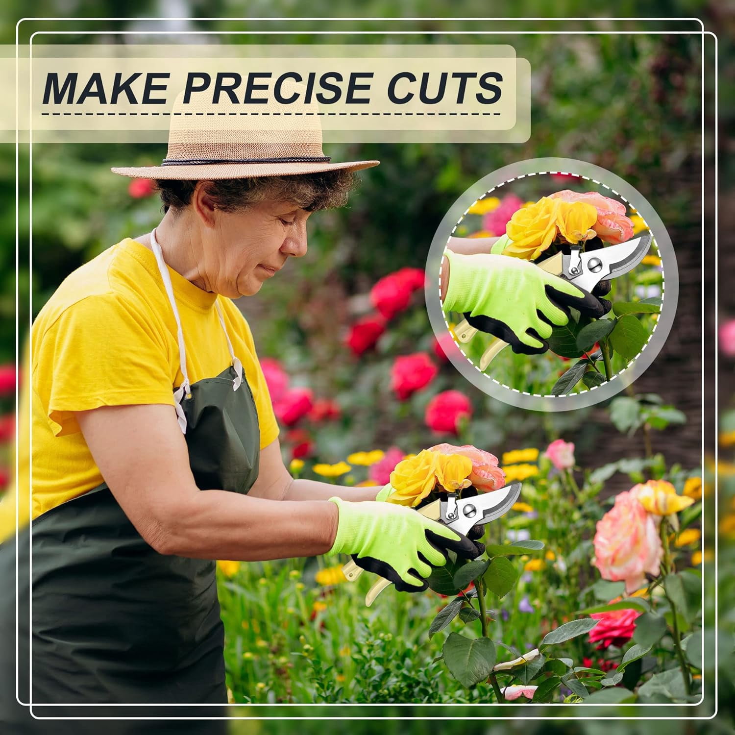 30 Garden Flower Shears Pruning Scissors Heavy Duty Plant Scissors Trimming Garden Clippers Hand Tree Pruner for Yard Gardening Plants Hedge Flower Tree Cutting Secateurs