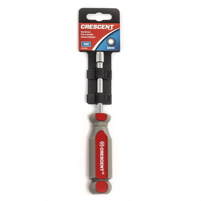 Destornillador de tuercas Crescent CND6M, 6 mm, métrico, trilóbulo, 17,1 cm L