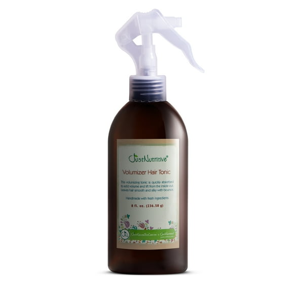 Just Nutritive Neroli Coconut Oil Volumizer Hair Tonic, Boost Thickening with Biotin & Natural Oils, 8oz