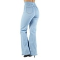 thumbnail image 4 of Fashion2Love Women's Juniors Bell Bottom High Waist Flared Stretch Jeans, 4 of 11
