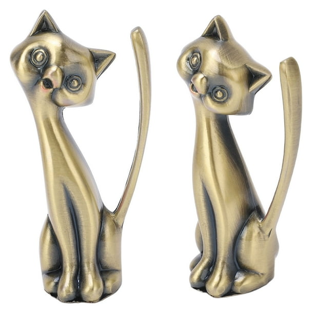 Ezspto Cat Ring Holder Jewlery Holder Zinc Alloy Widely Used For Rings