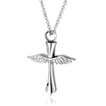 thumbnail image 1 of Collier Urne Croix pour Cendres Crémation Commémorative Souvenir en Acier Inoxydable, 1 of 4