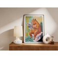 thumbnail image 2 of Funny Capybara Bathroom Poster Painting Animal Print Rodent Art Modern Wall Decor Cute Capybara Reading Newspaper Whimsical Animal, 2 of 3