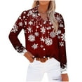 thumbnail image 4 of Winter Saving Talove Long Sleeve Shirts for Women Funny Graphic Sweatshirt Women Fall Clothes Cute Tops Womens Tops Long Sleeve Workout Christmas Shirts, 4 of 5