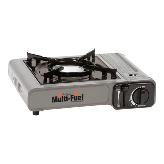 Dual Fuel Camp Stove - Portable Propane Butane Stove for Camping & Emergency - Outdoor Cooking System with Case & Regulator