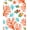 Orange, Pattern 2, variant on ODIKA 4'x6' Machine Washable Non-Slip Area Rug, Seahorse Waves Welcome Nautical Ocean Entrance Design High Traffic Rug, Blue, 706978
