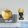 thumbnail image 2 of Figura decorativa moderna de resina con forma de fruta y mujer africana para mesa, estantería, comedor, dormitorio, oficina, entrada., 2 of 8