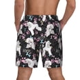 thumbnail image 4 of Goofa Cute Poodle Dog Printed Men's Swim Trunks Board Shorts Quick Dry Mens Swimming Trunks with Compression Liner,Breathable Fit Hawaii Beach Shorts-Large, 4 of 9