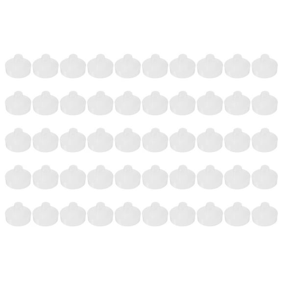 Uxcell Glass Table Top Bumpers, Soft Stem Bumpers Rubber Grippers Anti-Slip Pad White 6mm