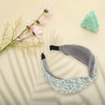 thumbnail image 6 of Unique Bargains 1 Pc Elegant Crossed Headbands for Women Gray Blue, 6 of 6