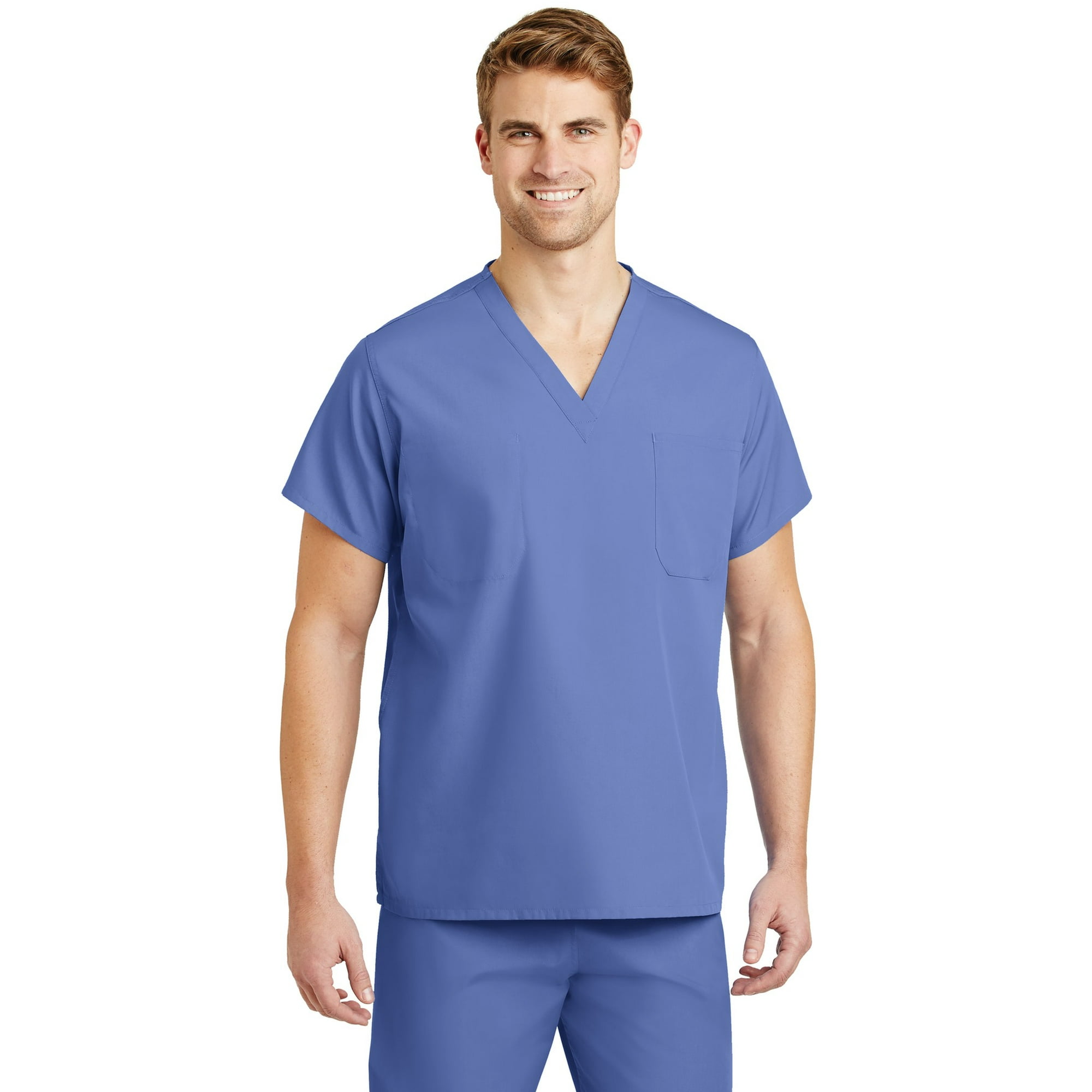 Cornerstone Reversible V Neck Scrub Top Cs501 Ceil Blue 3xl