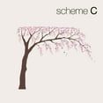 thumbnail image 2 of Weeping Willow Tree Decal with Cherry Blossoms - Scheme C, 2 of 3