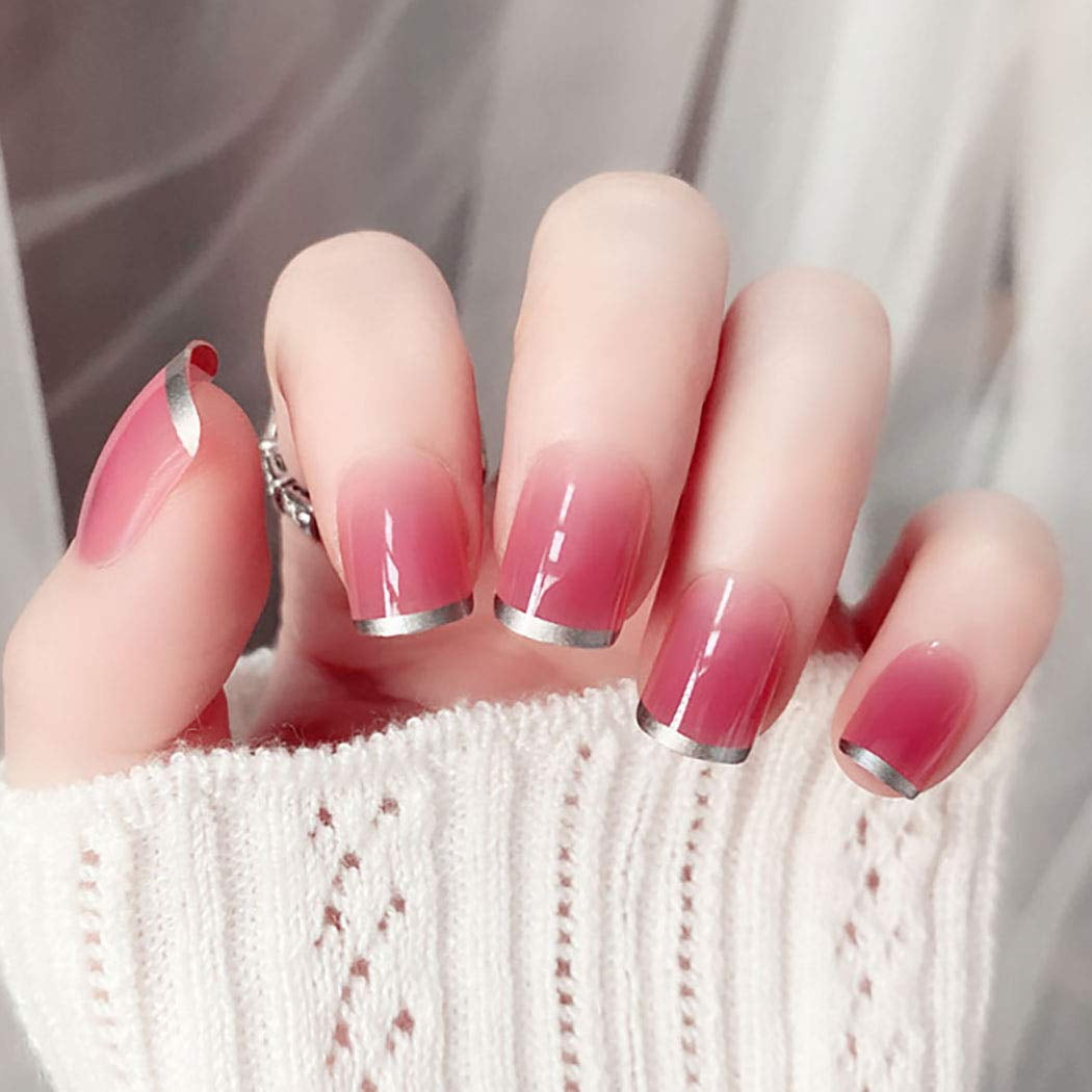 Square Press On Nails Pink Short Fake Nails Ombre Glossy False Nails French Full Cover Tips Nails For Women And Girls 24pcs Walmart Com Walmart Com Square Press On Nails Pink Short Fake Nails Ombre Glossy False Nails French Full Cover Tips Nails For Women And Girls 24pcs Walmart Com Walmart Com