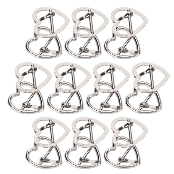 Clothing Buckle, 20Pcs Silver Attractive Metal Buckles, for Make Necklaces Hairpins