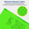 thumbnail image 5 of Avery Printable Rectangle Labels, Neon Green, 2.5" x 5", 30ct, 5 of 11